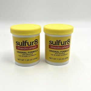 Sulfur8 Medicated Scalp Conditioner 2 pack New